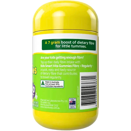 Nature's Way Kids Smart Vita Gummies Fibre Berry 40 Pastilles back view