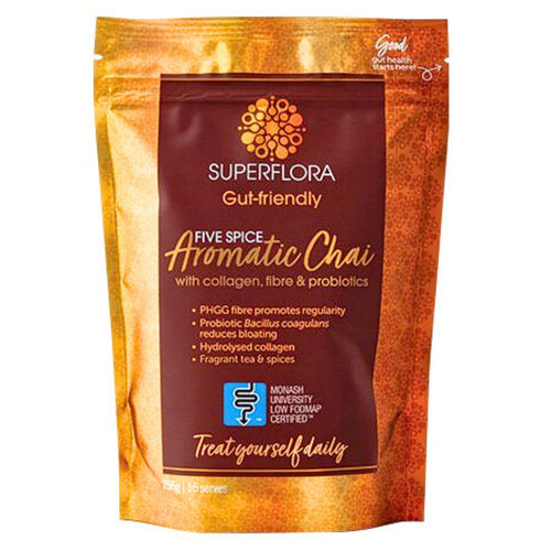 Noisy Gut Superflora Collagen, Fibre & Probiotics Chai 256g product image
