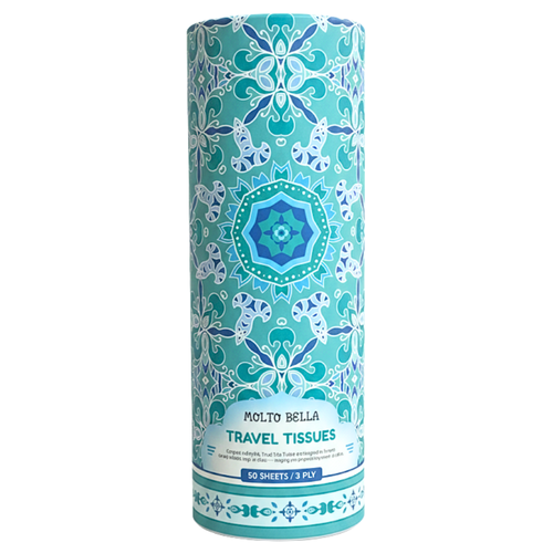 Molto Bella 3-Ply Travel Tissue 50 Sheets Assorted 1pack product image