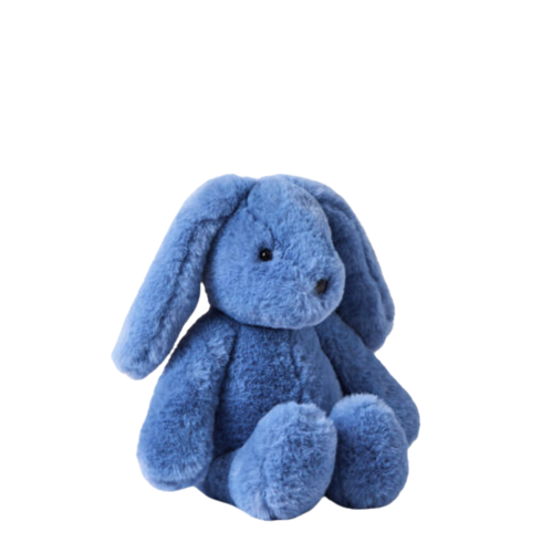 Jiggle & Giggle Cobalt Blue Bunny Soft Toy Small product side view