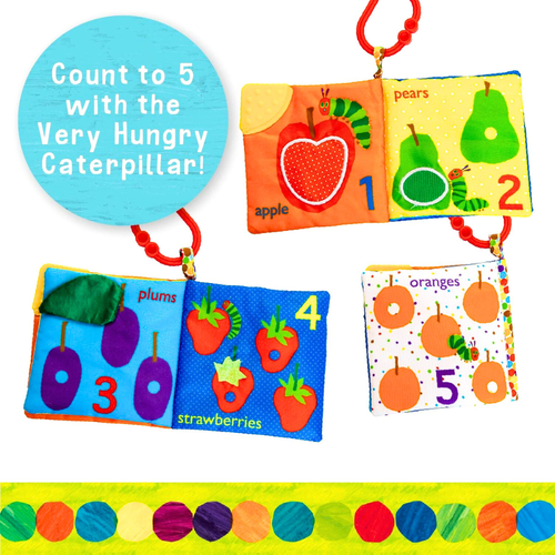 Eric Carle Very Hungry Caterpillar Let's Count Soft Teether Book image
