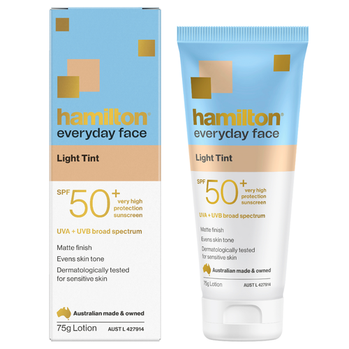 Front view image of Hamilton Everyday Face Light Tint SPF 50+