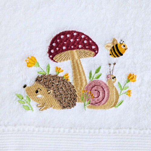 Jiggle & Giggle Mushroom Meadow Bath Towel & Face Washer Set