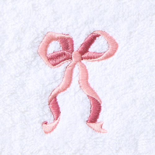 Jiggle & Giggle Bow Love Bath Towel & Face Washer Set