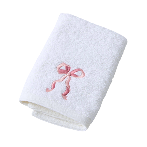Jiggle & Giggle Bow Love Bath Towel & Face Washer Set
