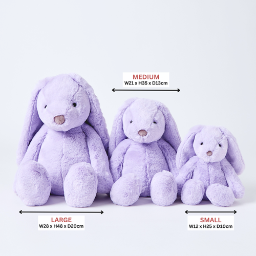 Jiggle & Giggle Lilac Bunny Soft Toy Small