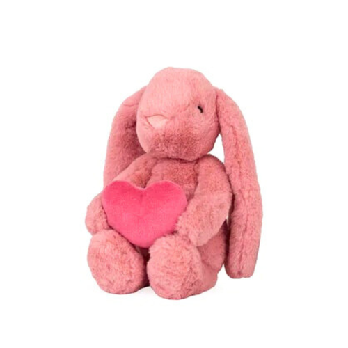 Holly And Ivy Jasper Bunny with Heart Plush Berry 30cm