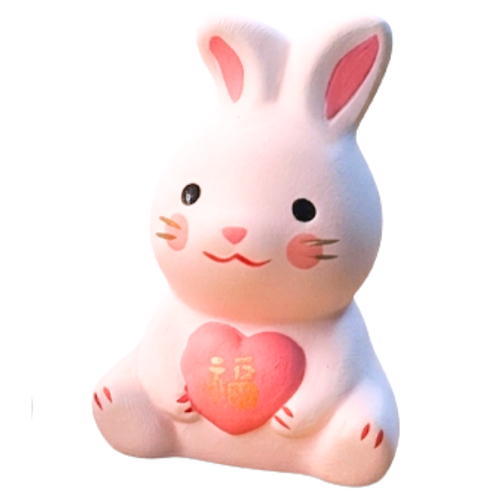 pipijuss Rabbit with Heart Figurine Assorted 5cm