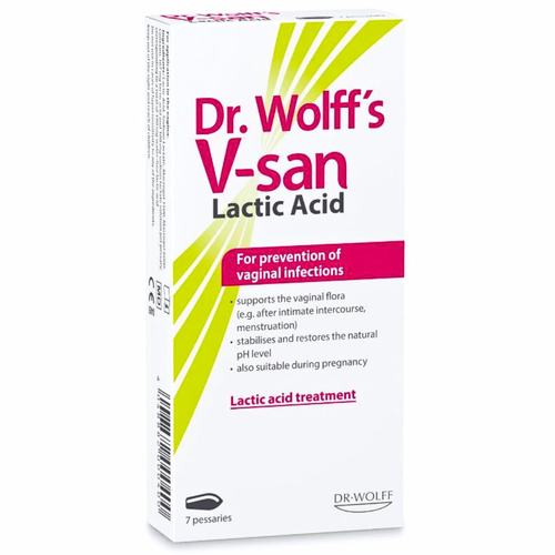 Dr. Wolff's V-san Lactic Acid 7 Pessaries