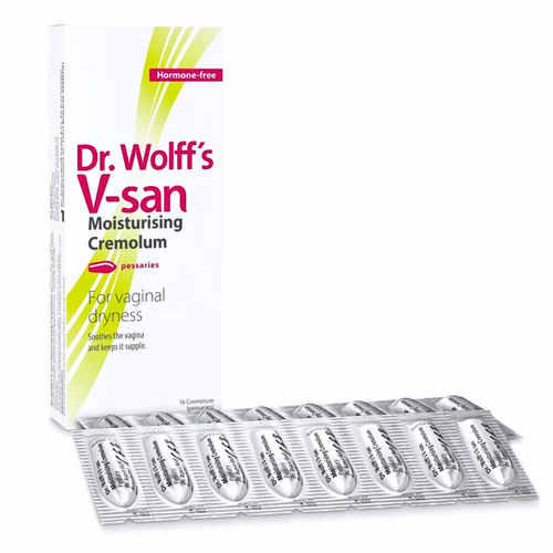 Dr. Wolff’s V-san Moisturising Cremolum For Vaginal Dryness 16 Pessaries