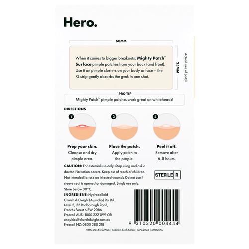 Hero Mighty Patch Surface Pimple Patches 10pk product image