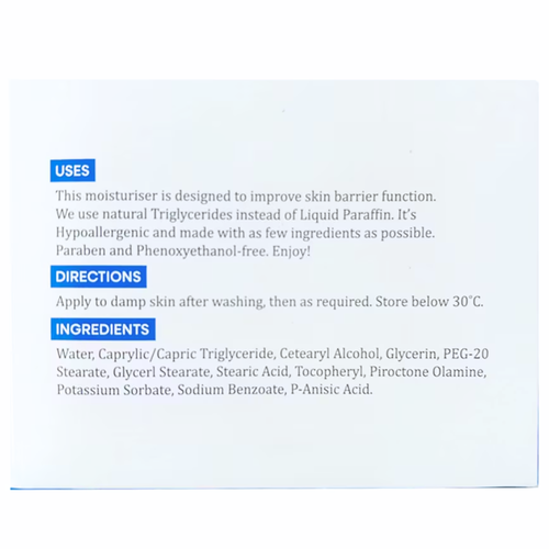 MooGoo Mat Sorb Minimalist Moisturiser 200g product packaging back view