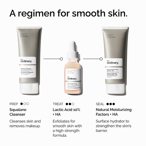 The Ordinary Lactic Acid 10% + HA Exfoliating Serum 30mL product range image