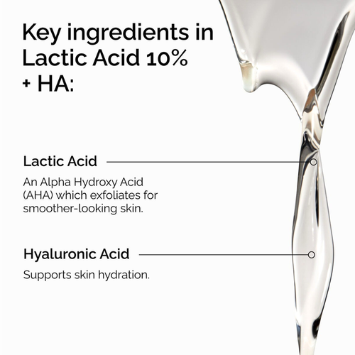 The Ordinary Lactic Acid 10% + HA Exfoliating Serum 30mL product info