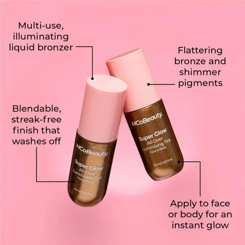 MCoBeauty Glow Body Luminiser Bronze 75mL product highlights