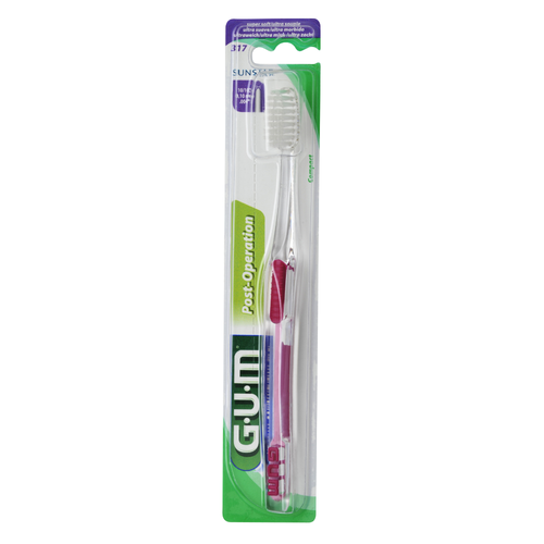 GUM 317 Delicate Toothbrush Super Soft for Post-Surgery Care (Colour Selected at Random) product image