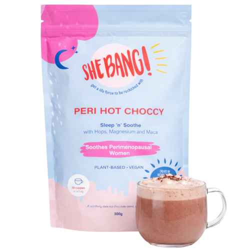 She Bang Peri Hot Choccy Hot Chocolate Powder PMS Menopause Support 300g product image