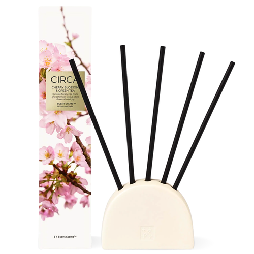Circa Home Cherry Blossom & Green Tea Scent Stems Refill 5 Pack