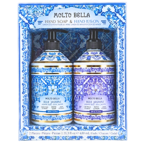 Molto Bella Hand Soap & Hand Lotion Blue Jasmine Set of 2 630mL