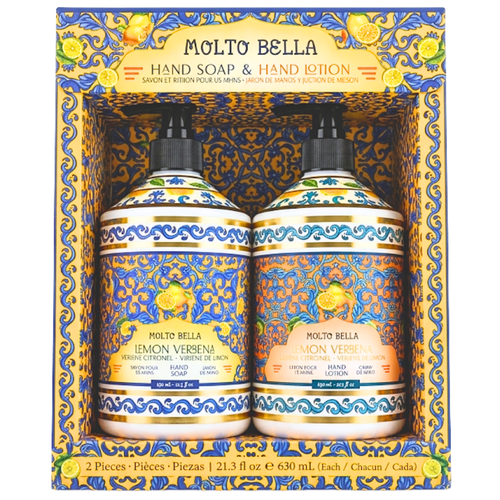 Molto Bella Hand Soap & Hand Lotion Lemon Verbena Set of 2 630mL