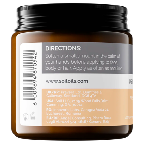 SOiL Ugandan Organic Shea Butter Unscented 100ml