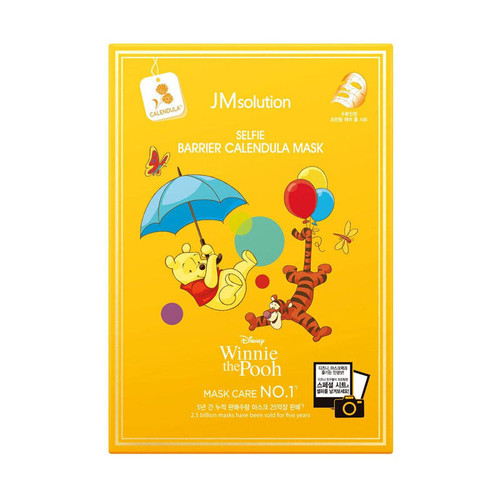 JMsolution Winnie the Pooh Selfie Barrier Calendula Mask