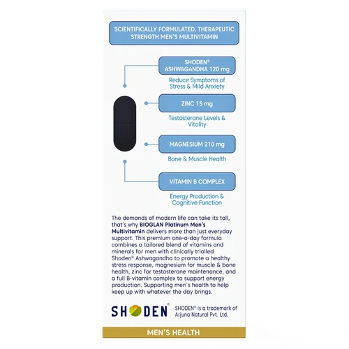 Bioglan Platinum Men's Multivitamin 60 Tablets