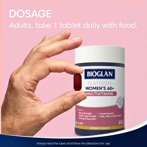 Bioglan Platinum Women's 60+ Multivitamin 60 Tablets