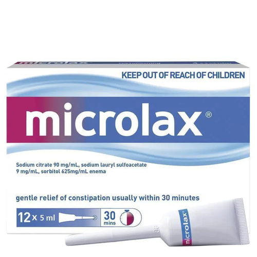 Microlax Enemas 5mL 12 Pack