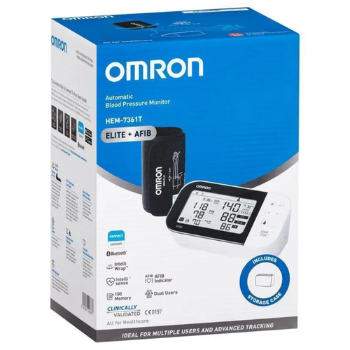 Product image of Omron HEM7361T Blood Pressure + AFIB Monitor Bluetooth