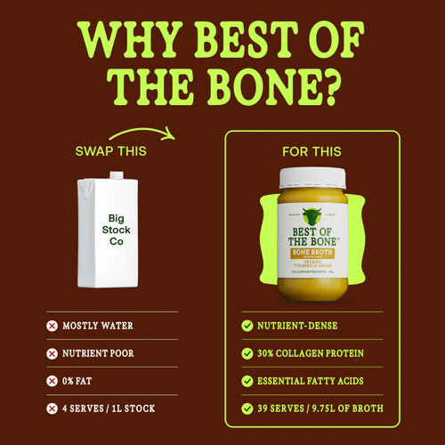 Best Of The Bone Organic Turmeric & Ginger Bone Borth Concentrate 390g product comparision
