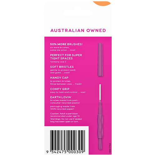 go2 dentagenie Tight Dental Brush 18 Pack
