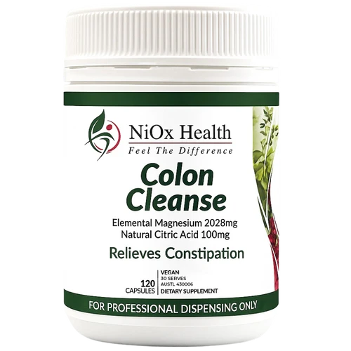 NiOx Health Colon Cleanse Vegan 120 Capsules