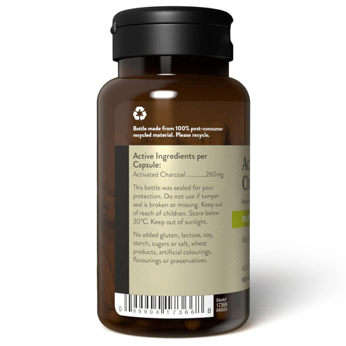 Nature's Sunshine Activated Charcoal 260mg 100 Tablets