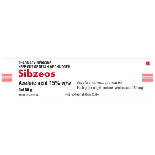 Sibzeos Azelaic Acid 15% w/w Gel 50g (S2)