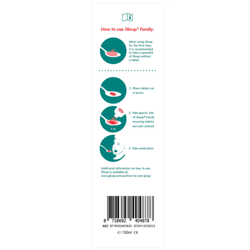Product image of Gloup Family Medication Lubricant Lemon Lime 150ml