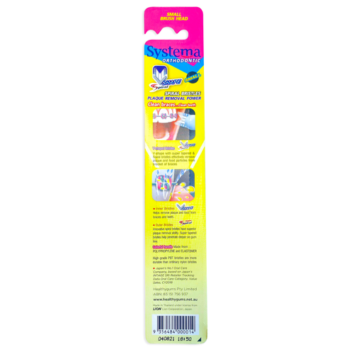 Systema V-Shaped Bristles Orthodontic Toothbrush