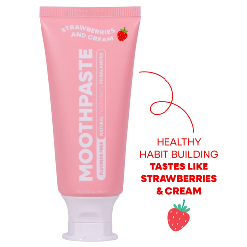 Product image of MooGoo Kids Fluoride Free Toothpaste Strawberries & Cream 50g