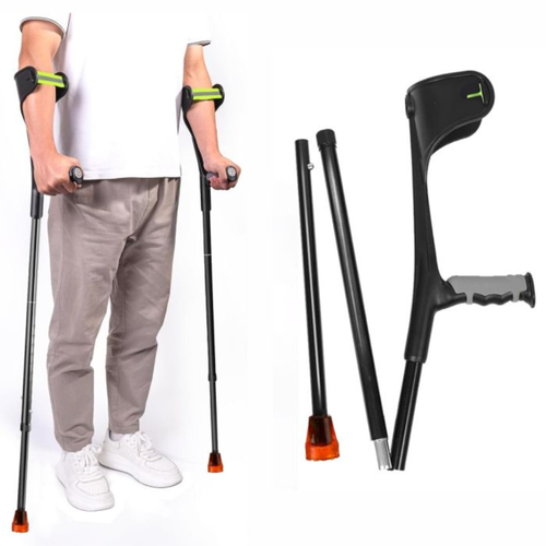 Product image of  Bodyassist Adjustable Euro Forearm Crutch with Elbow Strap Adult Single
