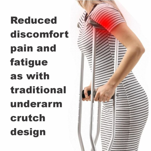 Benefits of  Bodyassist Adjustable Euro Forearm Crutch with Elbow Strap Adult Single