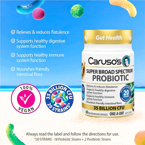 Caruso's One-A-Day Super Broad Spectrum Probiotic 60 Capsules