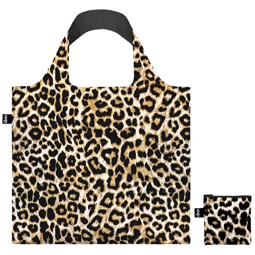 LOQI LEOPARD Dusk Recycled Foldable Shopping Bag