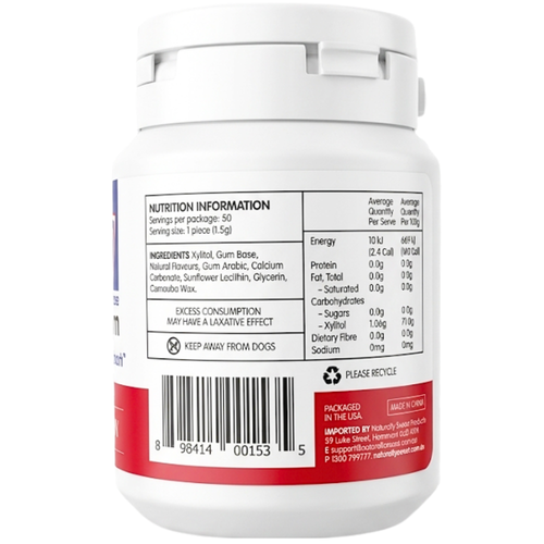 Epic Xylitol Sugar-Free Cinnamon Gum 50 Pieces