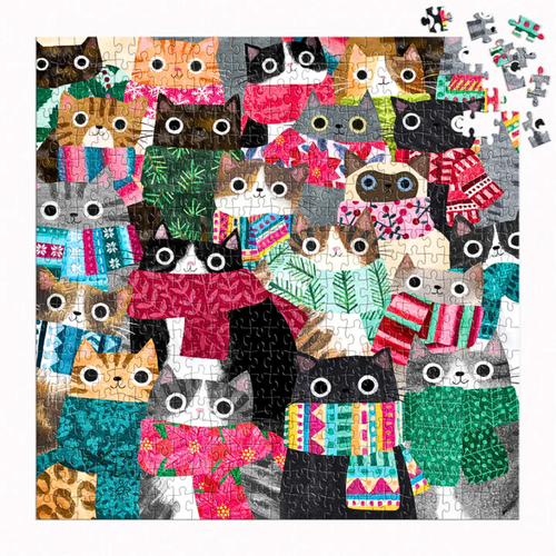 Galison Wintry Cats Multi-Coloured Puzzle 500pcs