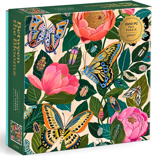 Galison Between the Blooms Multi-Coloured Foil Puzzle 1000pcs