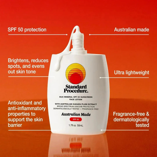 Standard Procedure Silk Mineral Face Sunscreen SPF 50+ 50mL