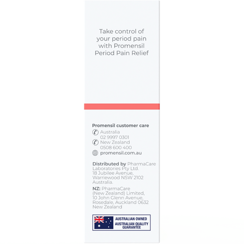 Promensil Period Pain Relief 20 Plant-Based Hard Capsules