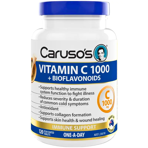 Caruso's One-A-Day Vitamin C 1000 + Bioflavanoids 120 Tablets