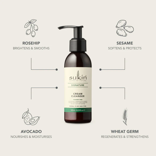 Sukin Signature Cream Cleanser Pump 125ml