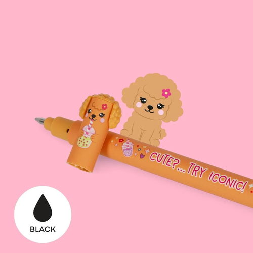 Image of Legami Milano Erasable Gel Pens Limited Edition Fur-Ever Friends Poodle
